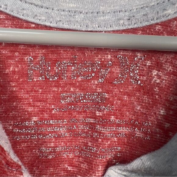 Hurley Salmon and Gray Short Sleeve Henley 0719 - Picture 8 of 11